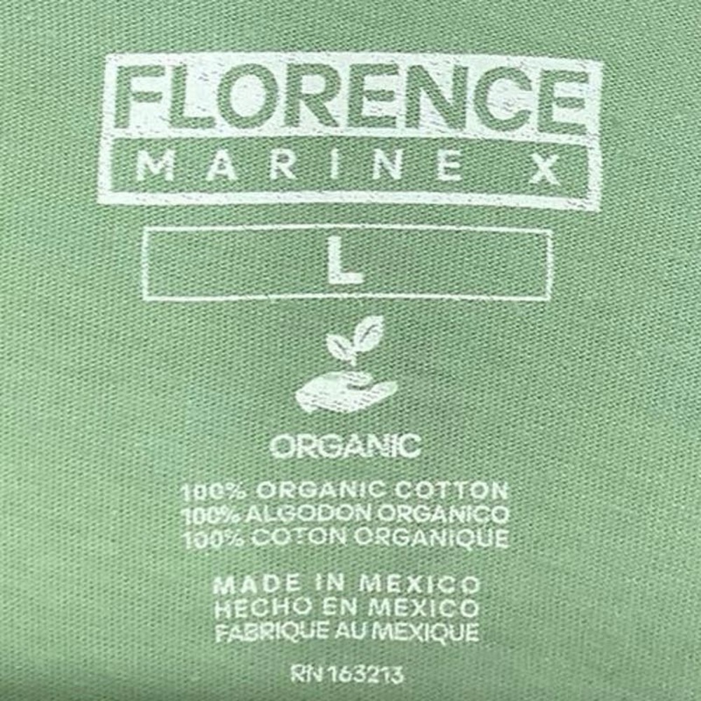 NEW! Florence Marine X Size Large GOTAE Organic T-Shirt Sage Tee $30 msrp M9-5 - Picture 5 of 10